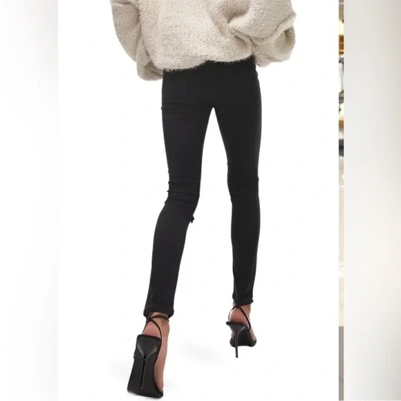 Topshop "Jamie" High-Rise Black Skinny Jeans 25 - Picture 5 of 5